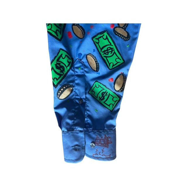 Alec Monopoly X Mike Mozart (MiMo) Legendary Wall Street Cross Shirt For Sale - Image 14 of 16