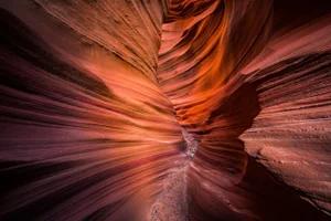 2021 "Leading Me In. Slot Canyon. Navajo Nation, Arizona" Modern Photography, Ultra Vibrant Acrylic Prints by Marty Hulsebos Photography