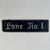 An exquisite rare hand-made and painted vintage double sided sign. It simply says "Lane No. 1" and most likely came out of...