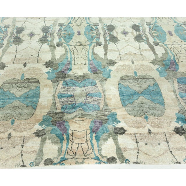 Early 21st Century Eskayel Dynasty Modern Handmade Wool Rug for Doris Leslie Blau For Sale - Image 5 of 8