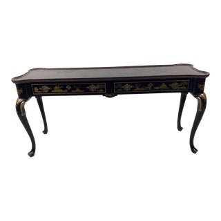 1970s Henredon Asian Motif Console Table For Sale