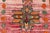 Vintage Caucasian Kazak Rug With Tribal Medallions in Pink and Orange 3'9 X 5'9 For Sale - Image 9 of 11