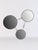 Wall Mirror 032 by Edizioni Design Dimensions: W 80 x H 90 cm Materials: Black paint structure and rails Modular wall...