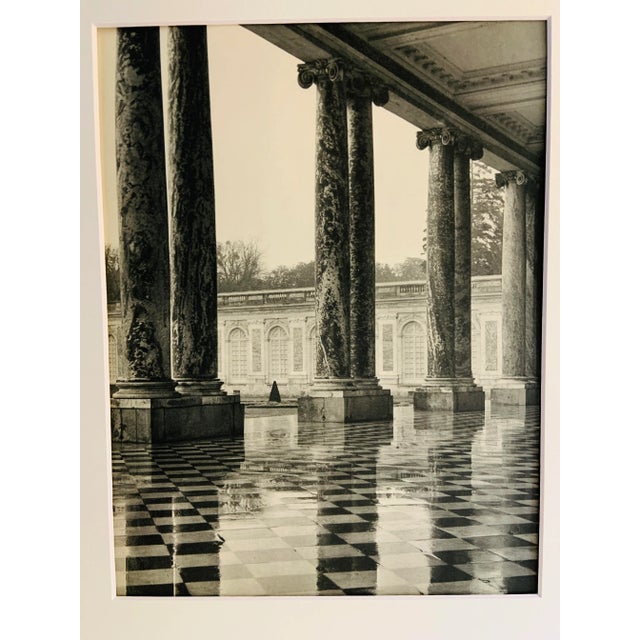 Vintage French photo book print of the colonnade at La Petit Trianon, Versailles, the home of Marie Antoinette. Beautiful,...
