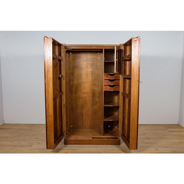Art Deco Oak Wardrobe from Fitrobe, 1930s For Sale - Image 9 of 18