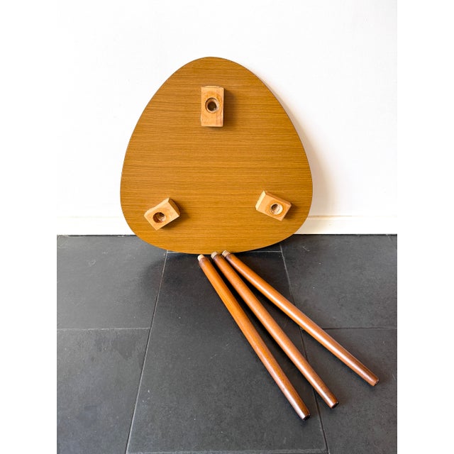 LargeMid-Century Modern Triangular Formica Coffee Table, 1960s For Sale - Image 9 of 13