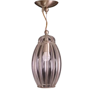 Transparent Venetian Lantern, Murano Glass, Italy, 1960s