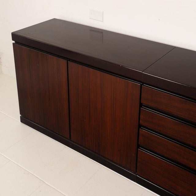 Mid-Century African Rosewood S11 Modular Sideboard by Angelo Mangiarotti, Italy, 1960s For Sale - Image 16 of 18