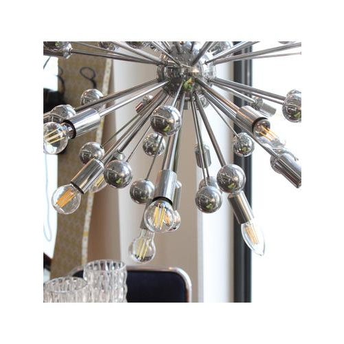 Type Sputnik chandelier Date 1970-79 Style Space Age Model Sputnik (about 30 lights) Origin Italy Designer Goffredo...