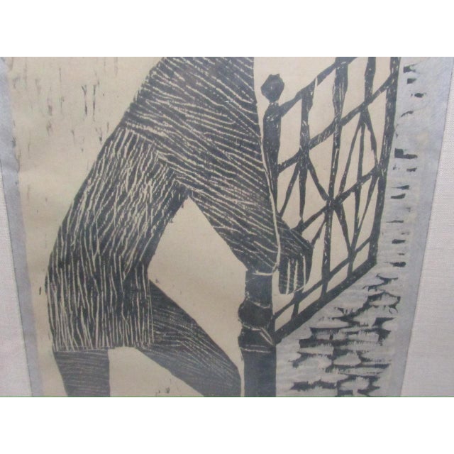 Signed Margo Hoff Woodblock Print For Sale - Image 11 of 16