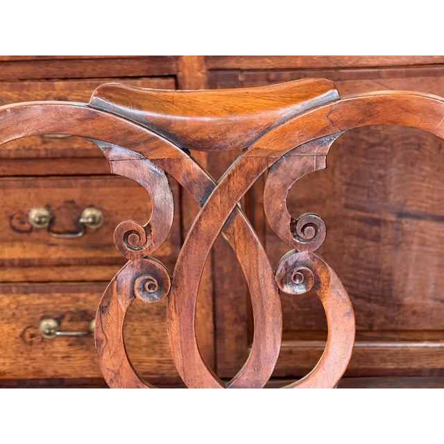 18th Century English Mahogany Triple Chair-Back Hall Bench For Sale - Image 13 of 14