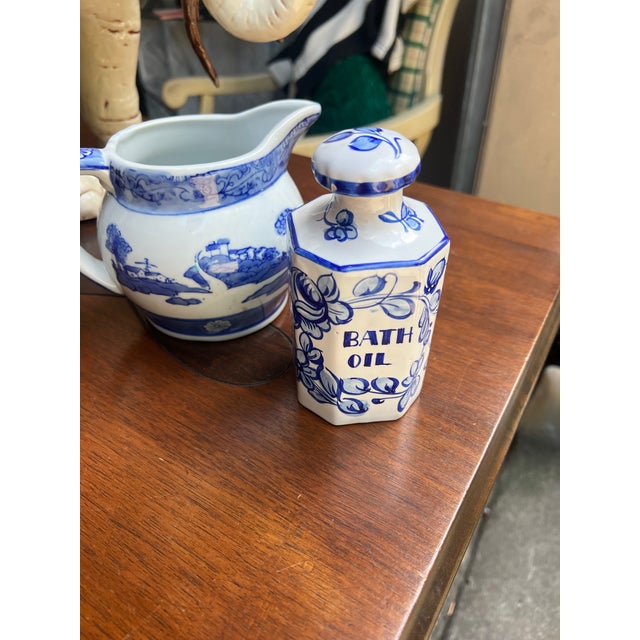 Up for consideration is a beautiful vintage pair of blue and white ceramic dishes. These would look lovely in your home...