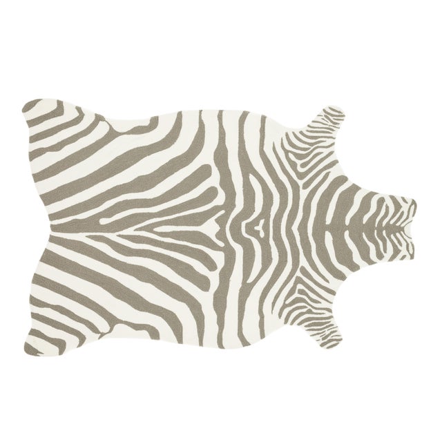 Loloi Rugs Zadie Rug, Gray / White - 5'0"x7'6" For Sale