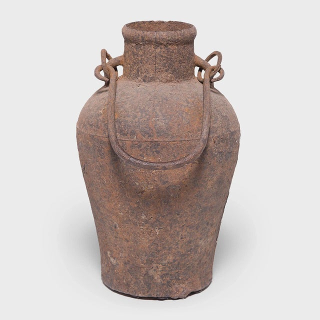 19th Century Chinese Cast Iron Vessel Chairish