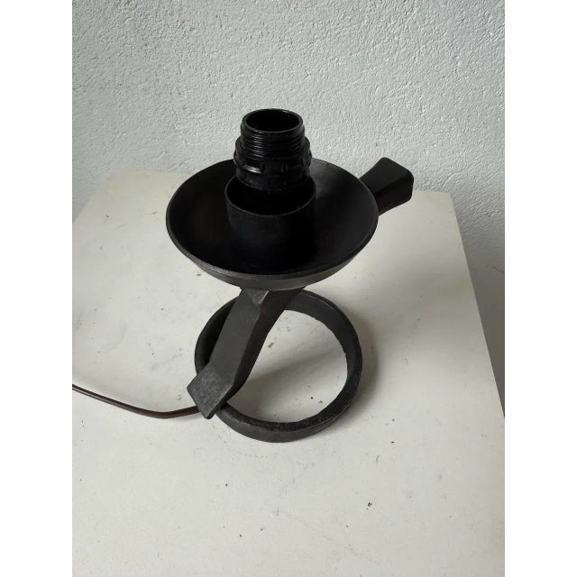 Brutalist Metal Lamp, 1950s For Sale - Image 18 of 18