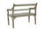 Indian Vintage Indian Painted Teakwood Bench For Sale - Image 3 of 3