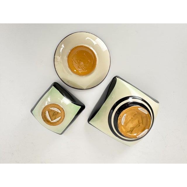 Vintage Danish Ceramic Bowls and Dish from Kähler, 1960s, Set of 3 For Sale - Image 10 of 13
