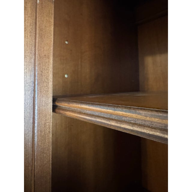 Traditional Vintage Cherry Nichols & Stone Williamsburg Collection Entertainment Center For Sale - Image 3 of 8