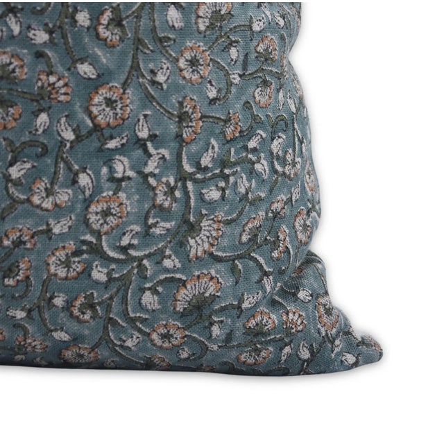 Throw Pillow Cover Designer Collection of Hand Block Print 20x20 Inch- Himachal For Sale - Image 4 of 5