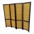 Woven Rattan Four-Panel Folding Screen For Sale