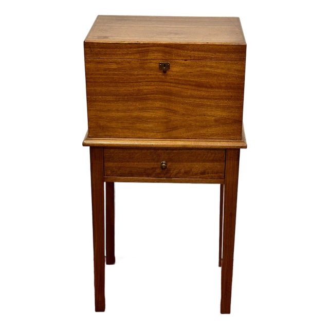 Alfred Dunhill Mahogany Cigar Humidor on Stand, London For Sale