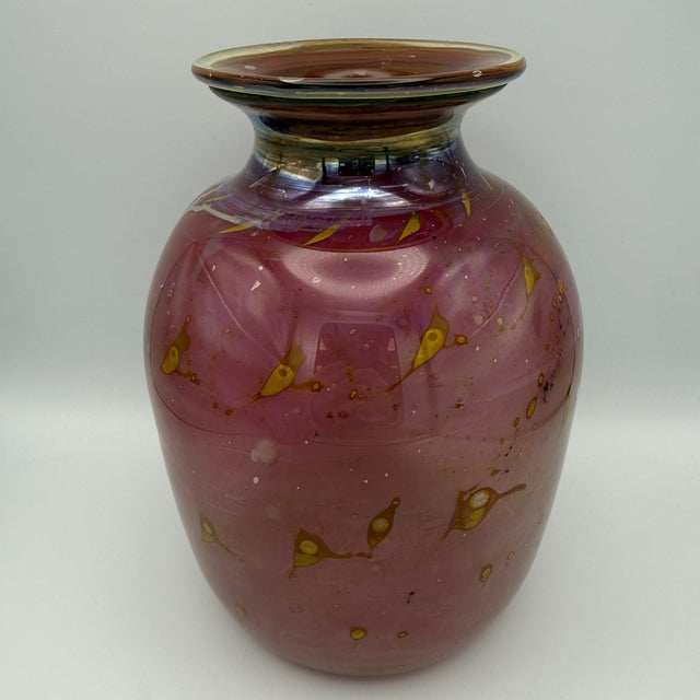 Handmade Iridescent Peacock Glass Vases from Eisch, 1970s, Set of 2 For Sale - Image 12 of 15