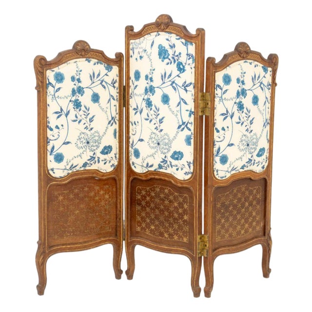 Louis XVI Style Walnut Folding Table Screen For Sale