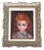 Lucien Moretti, Fillette aux boucles rousse, Oil on Canvas, Framed For Sale