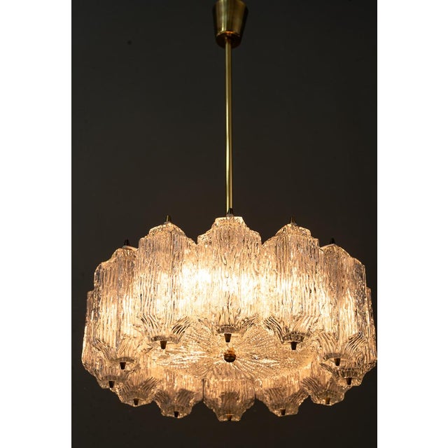 Ice Glass Chandelier from Kalmar Leuchten, 1950s For Sale - Image 16 of 18