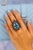 English Bochic “Capri” Vintage Ruby, Blue Topaz & Diamond Ring Set In 18K Gold & Silver For Sale - Image 3 of 11
