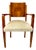Art Deco Wallnut Armchair, 1930s For Sale