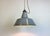Industrial Grey Enamel Factory Pendant Lamp, 1960s For Sale - Image 17 of 18