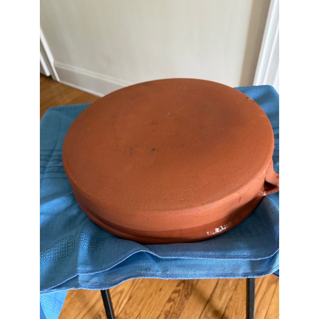 Late 20th Century Vintage Spanish Terracotta Glazed Cazuela Dish For Sale - Image 5 of 5