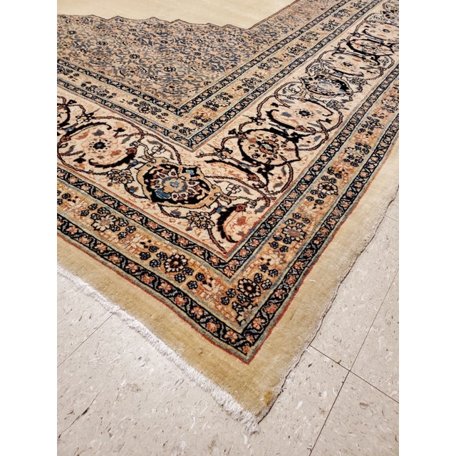 Antique Tabriz Hadji Jalili Persian Rug 9'9x12'4 For Sale In New York - Image 6 of 11