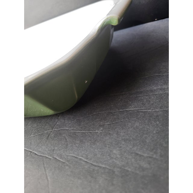 Vintage Emile Henry Green Baking Dish France For Sale - Image 4 of 15