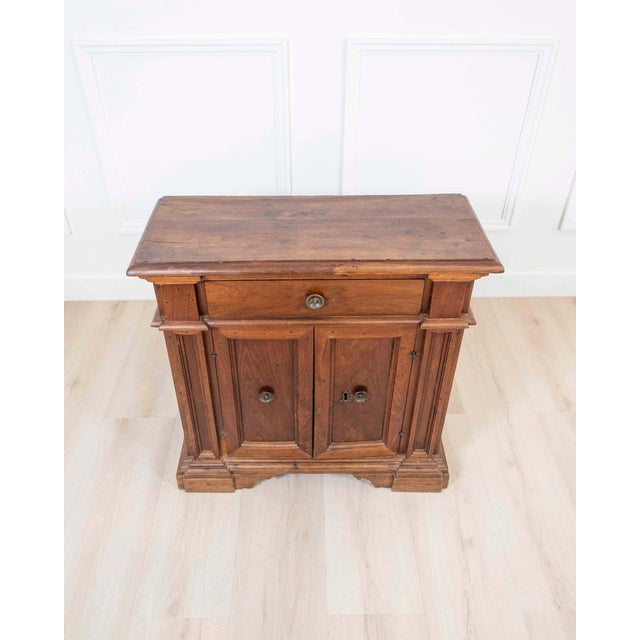 Tuscan Small Antique Solid Wood Sideboard From The 18th Century, Tuscany For Sale - Image 3 of 9