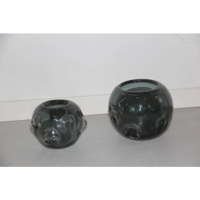 Murano Glass Vases, 1960s, Set of 2 For Sale - Image 8 of 11