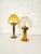 L102/32 Brass and Glass Photophores by Hans-Agne Jakobsson for Markaryd, Sweden, 1970s, Set of 2 For Sale - Image 4 of 14