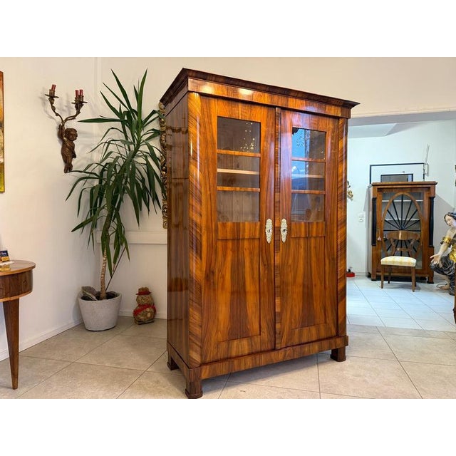 Antique Biedermeier Display Cabinet For Sale - Image 3 of 14