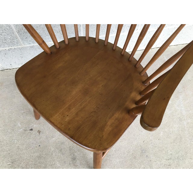 Ethan Allen Ethan Allen Maple Hoop Back Arm Chair For Sale - Image 4 of 7
