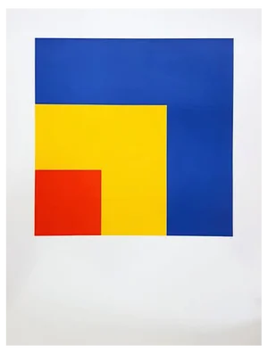 Ellsworth Kelly, Red, Yellow, Blue, Large Lithograph, 1960s