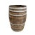 Vintage Wood & Iron Barrel For Sale