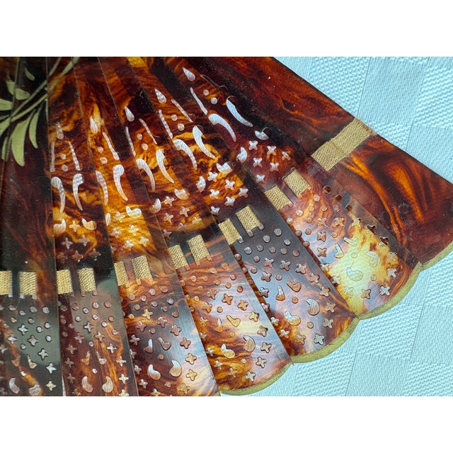 Vintage Petite Tortoise Shell Fan For Sale - Image 4 of 11