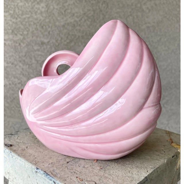 Circa 1970 Art Deco-Inspired Pink Porcelain Sleeping Swan Cachepot / Planter For Sale - Image 11 of 13