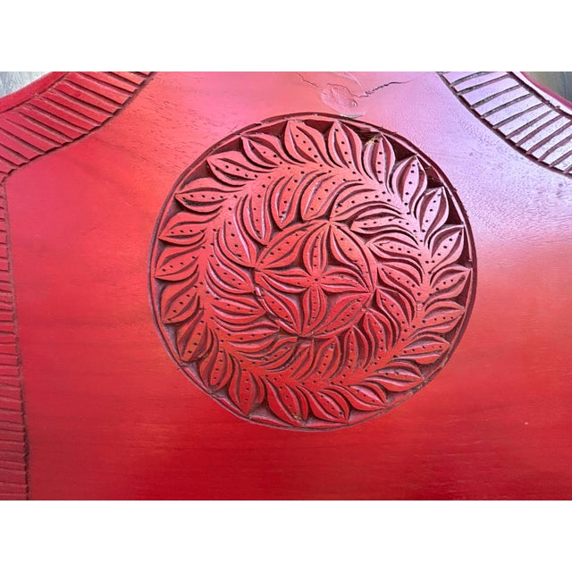 ABC Carpet & Home Mid 20th Century Afghan Low Cedar Chairs- a Pair For Sale - Image 4 of 11