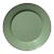 MacKenzie-Childs Sage Green Enamel 12” Charger Plate, Handmade For Sale