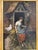 Stunning 19th Century oil on canvas depicting a woman gathering eggs. Signed by listed artist H. J. Burgers. Hendricus...