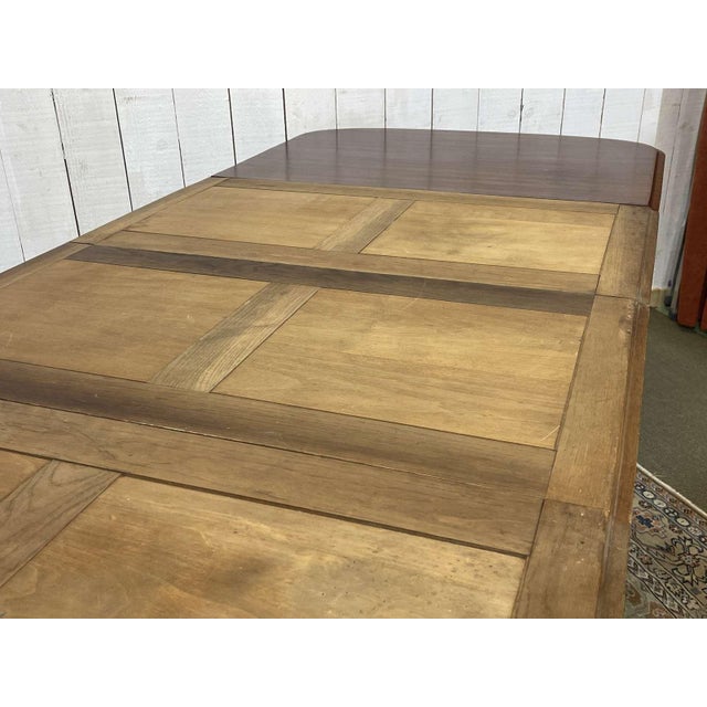Brown Art Nouveau Mahogany Dining Table in the style of Gustave Serrurier Bovy For Sale - Image 8 of 18