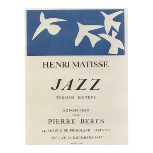 Henri Matisse Lithograph 39 Jazz Art in Posters