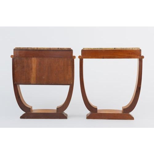 1920s Art Déco Bedside Tables by Jules Leleu, Set of 2 For Sale - Image 5 of 8